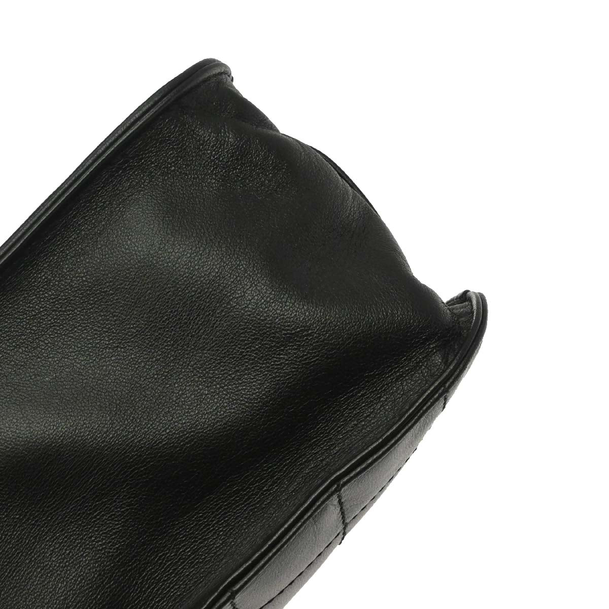Chanel Black Lambskin Choco Bar Tote Handbag