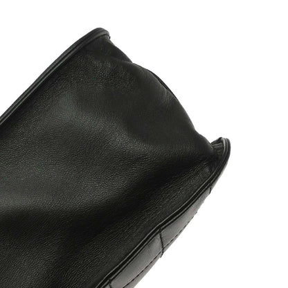 Chanel Black Lambskin Choco Bar Tote Handbag
