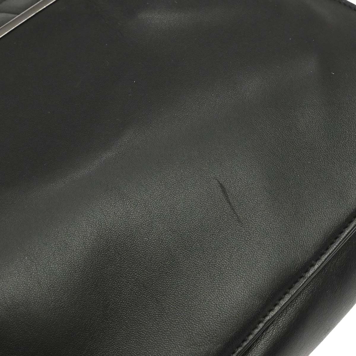 Chanel Black Lambskin Choco Bar Tote Handbag