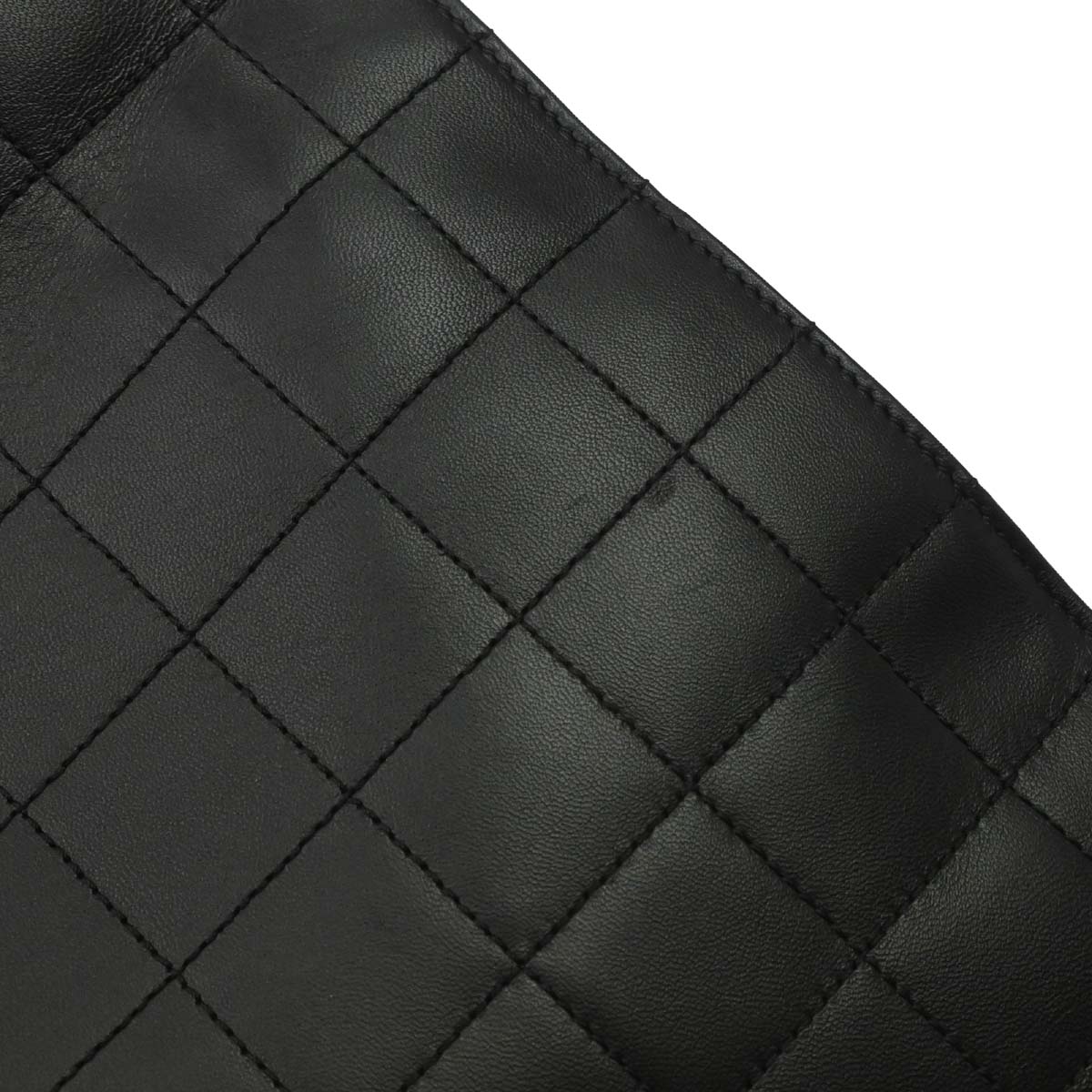 Chanel Black Lambskin Choco Bar Tote Handbag
