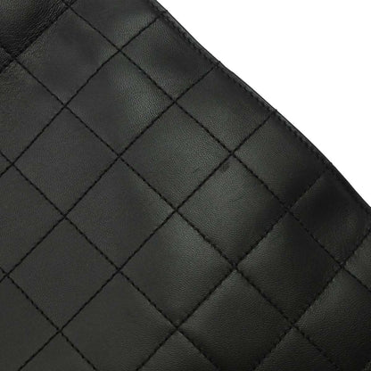 Chanel Black Lambskin Choco Bar Tote Handbag