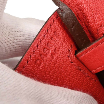 Hermes Rouge Vif Swift Birkin 25 Handbag