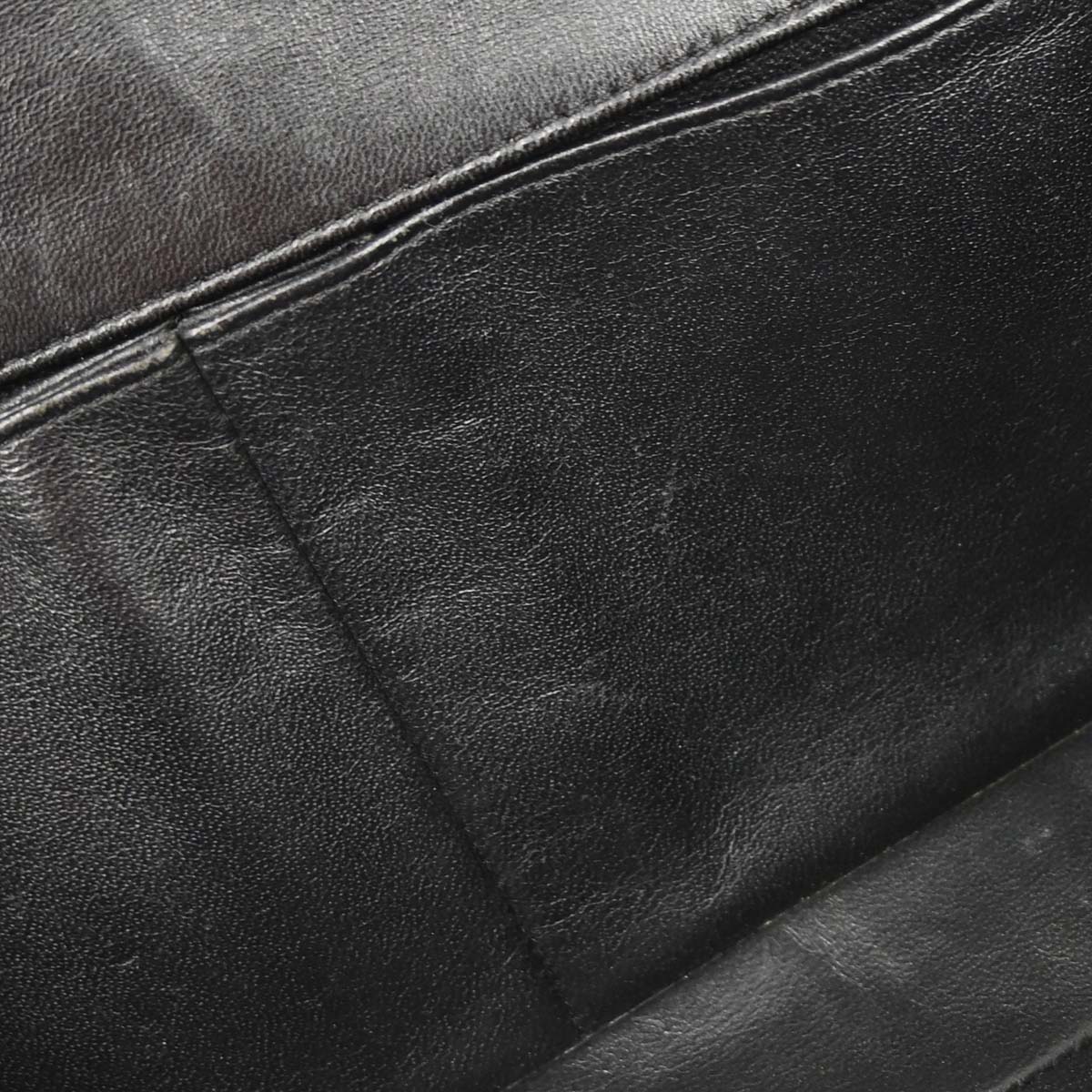 Chanel Black Perforated Lambskin East West Shoulder Bag
