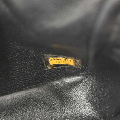 Chanel Black Perforated Lambskin East West Shoulder Bag