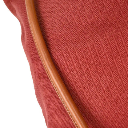 Hermes Rouge H Toile Chevrons Barenia Aline MM Shoulder Bag