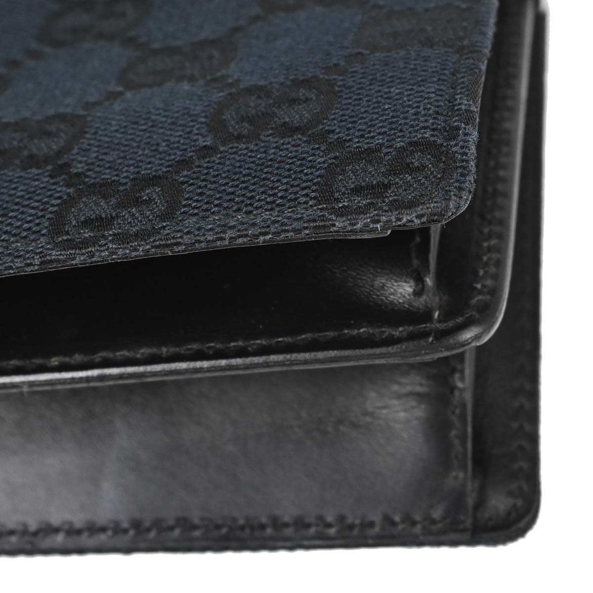 Gucci Black Canvas GG Handbag
