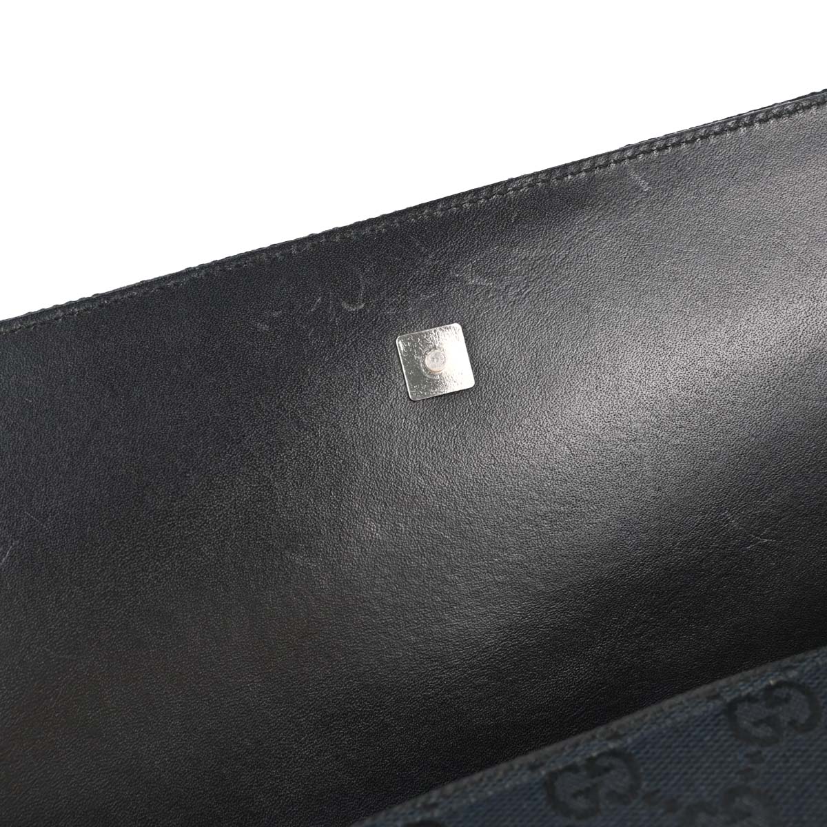 Gucci Black Canvas GG Handbag