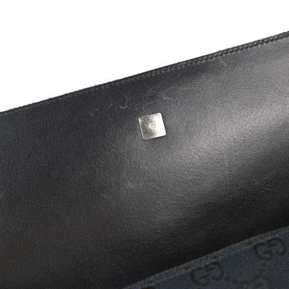 Gucci Black Canvas GG Handbag