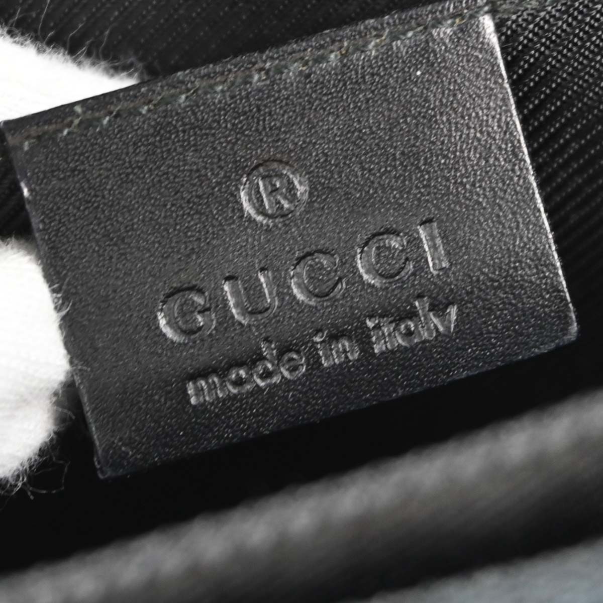 Gucci Black Canvas GG Handbag