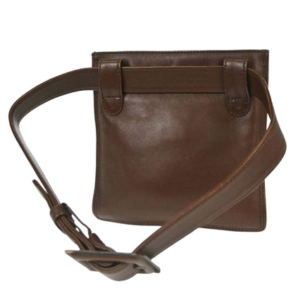 Chanel 1997-1999 Brown Lambskin Waist Bum Bag