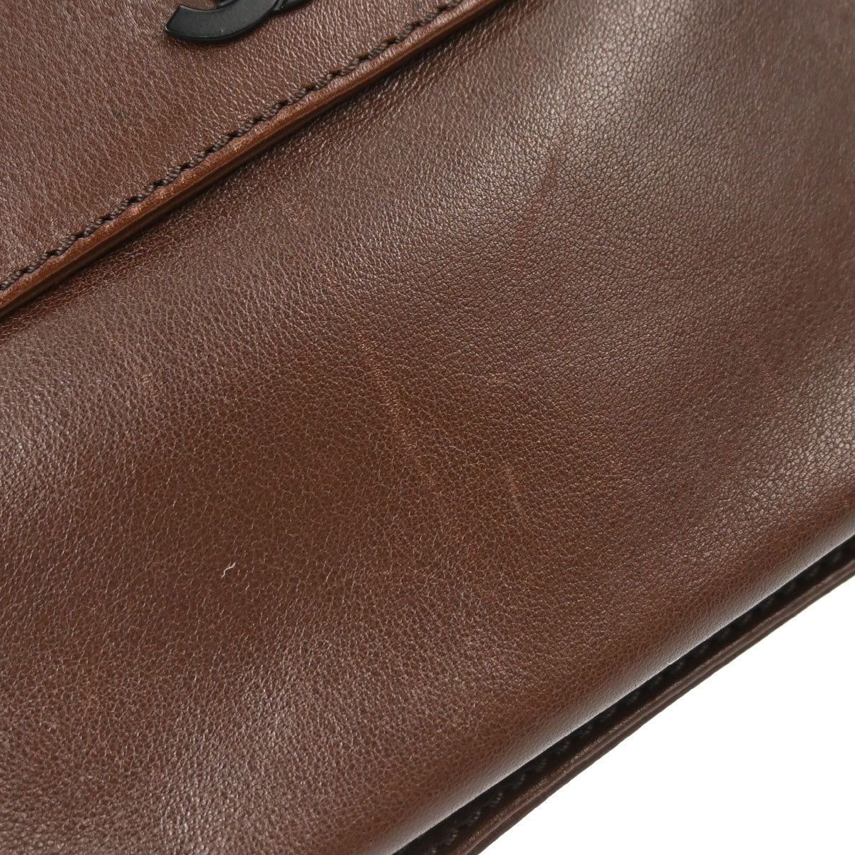 Chanel 1997-1999 Brown Lambskin Waist Bum Bag