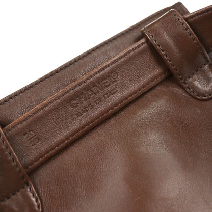 Chanel 1997-1999 Brown Lambskin Waist Bum Bag