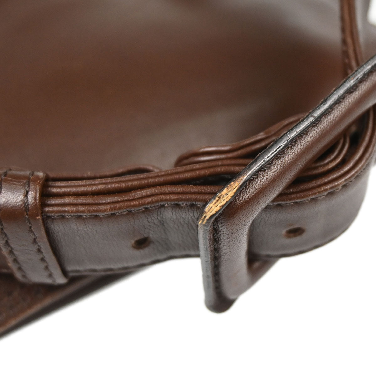 Chanel 1997-1999 Brown Lambskin Waist Bum Bag