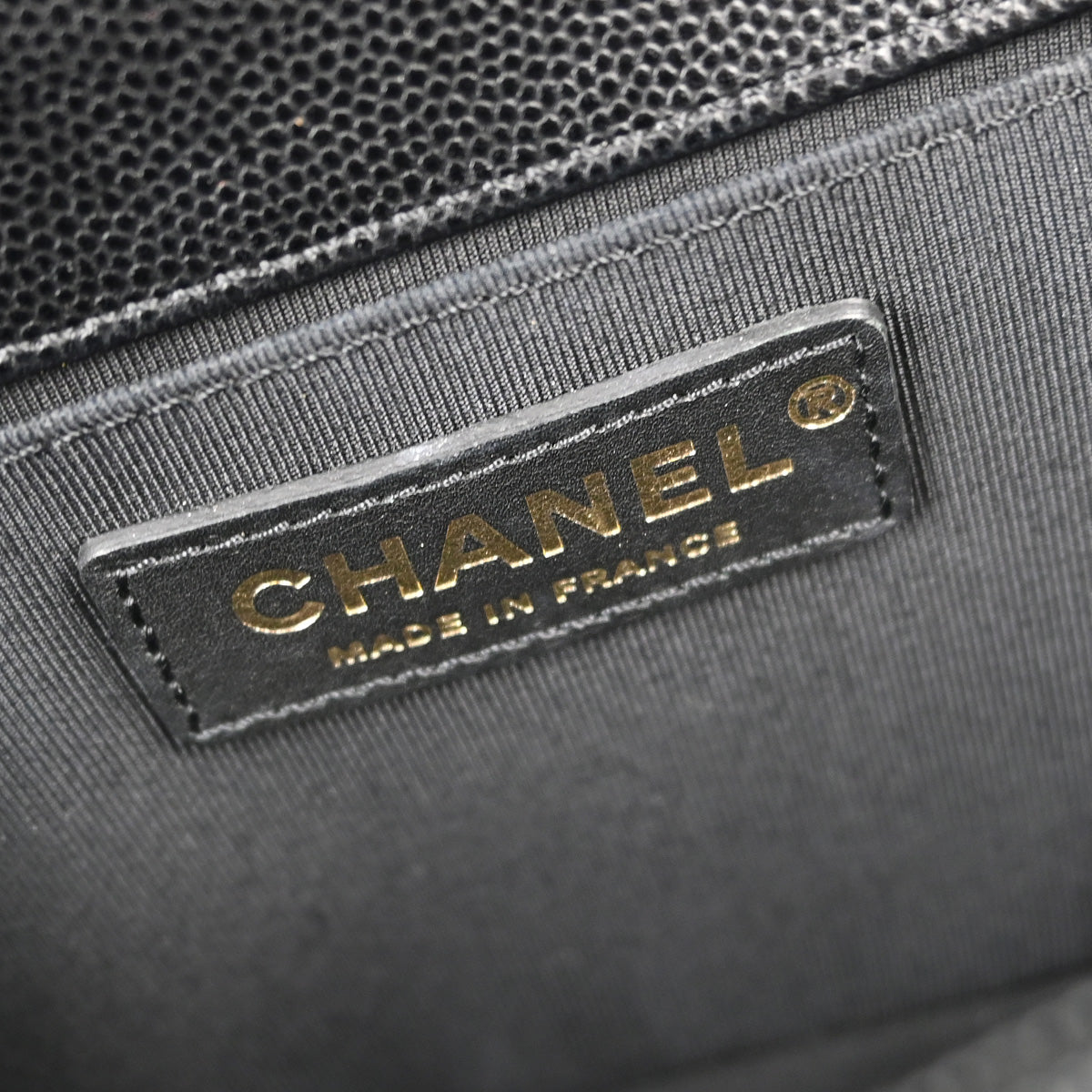 Boy Chanel 2019 Black Caviar Skin Medium Chain Shoulder Bag