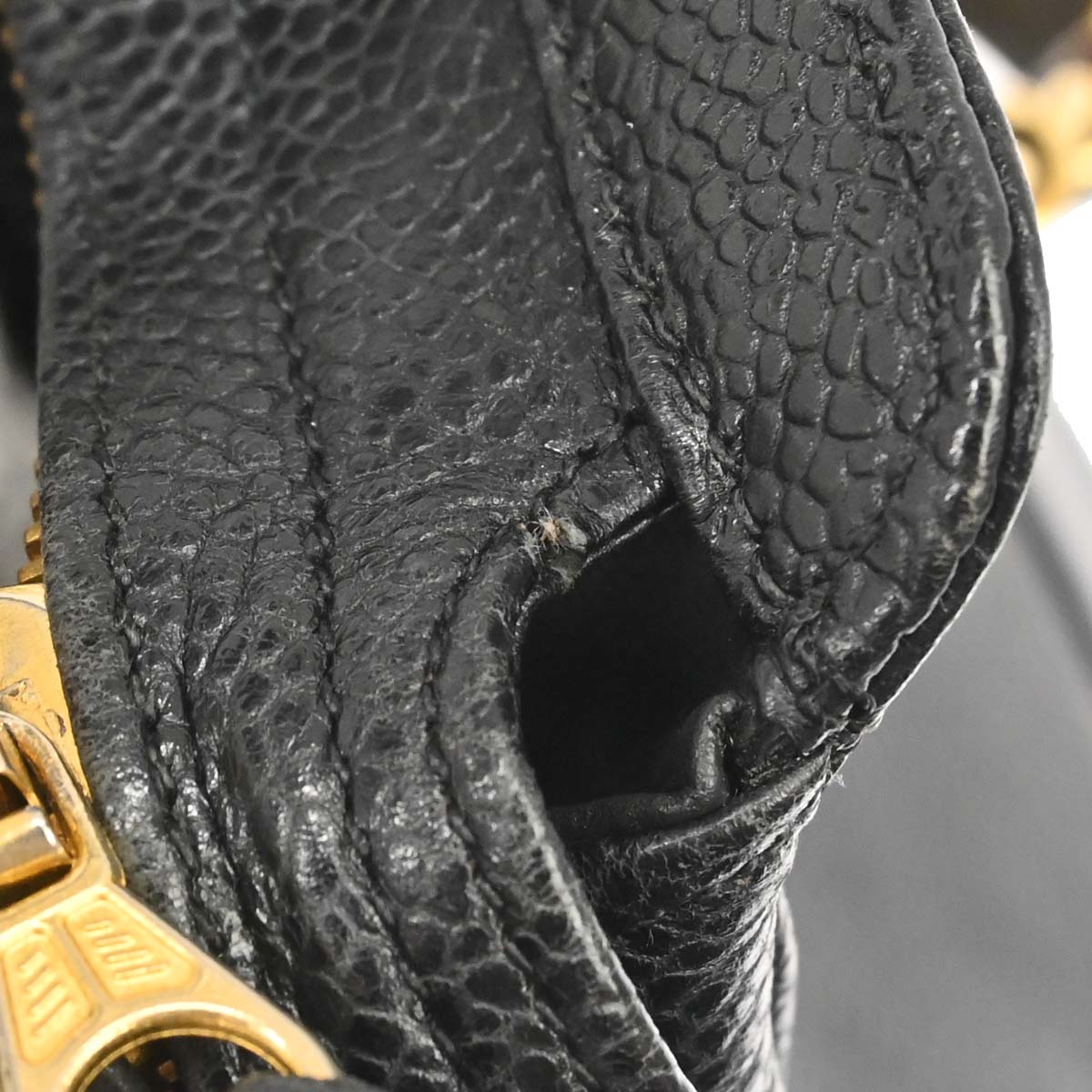 Chanel 1989-1991 Black Caviar Triple CC Shoulder Tote Bag