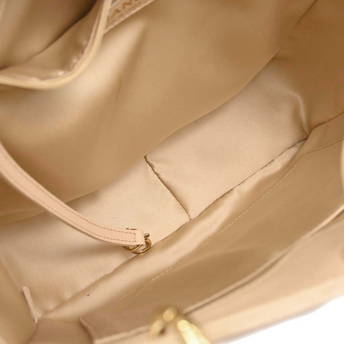 Chanel Beige Caviar Skin Petite Shopping Tote PST Chain Handbag