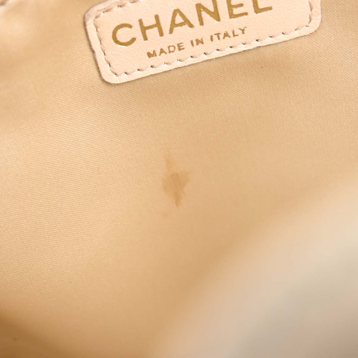 Chanel Beige Caviar Skin Petite Shopping Tote PST Chain Handbag