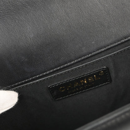 Boy Chanel 2018 Black Lambskin Medium Shoulder Bag