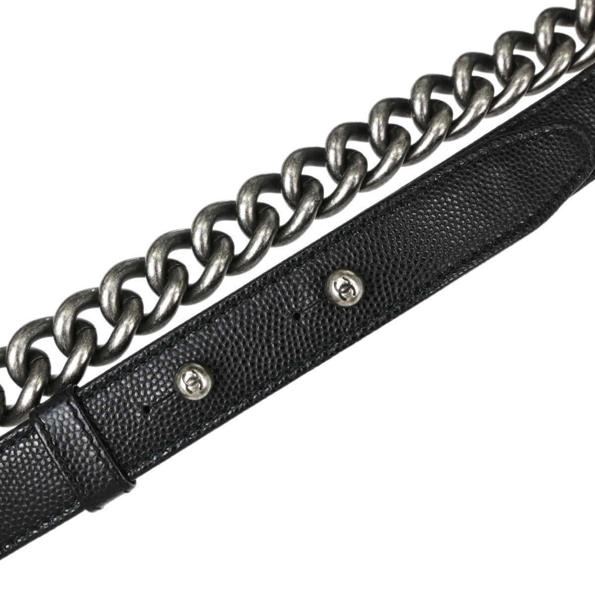 Boy Chanel Black Caviar Skin Small Chain Shoulder Bag