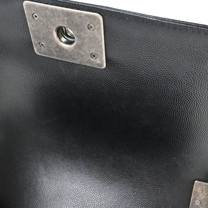 Boy Chanel Black Caviar Skin Small Chain Shoulder Bag