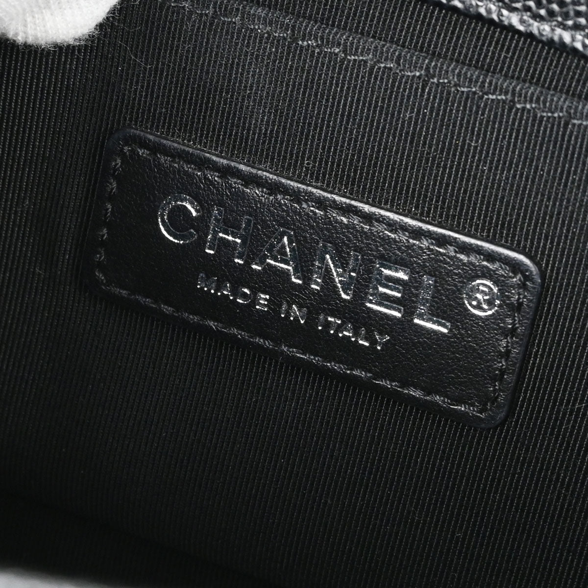 Boy Chanel Black Caviar Skin Small Chain Shoulder Bag