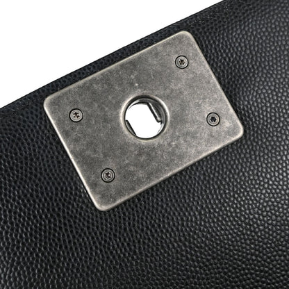 Boy Chanel Black Caviar Skin Small Chain Shoulder Bag