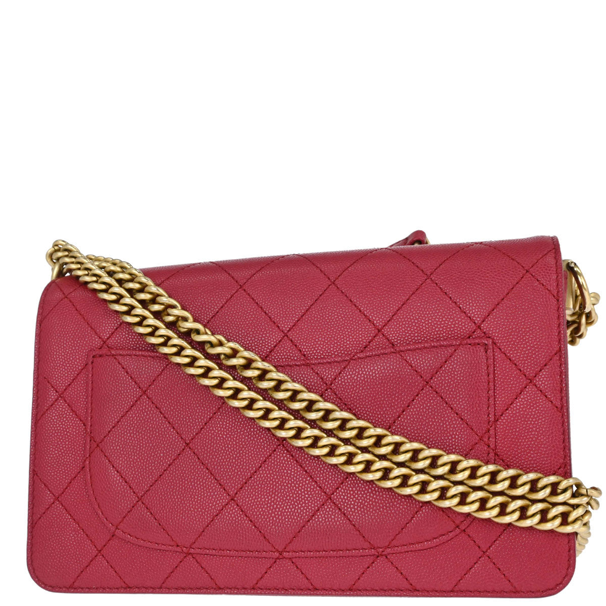 Chanel Pink Caviar Skin Suede Lady Coco Flap Shoulder Bag
