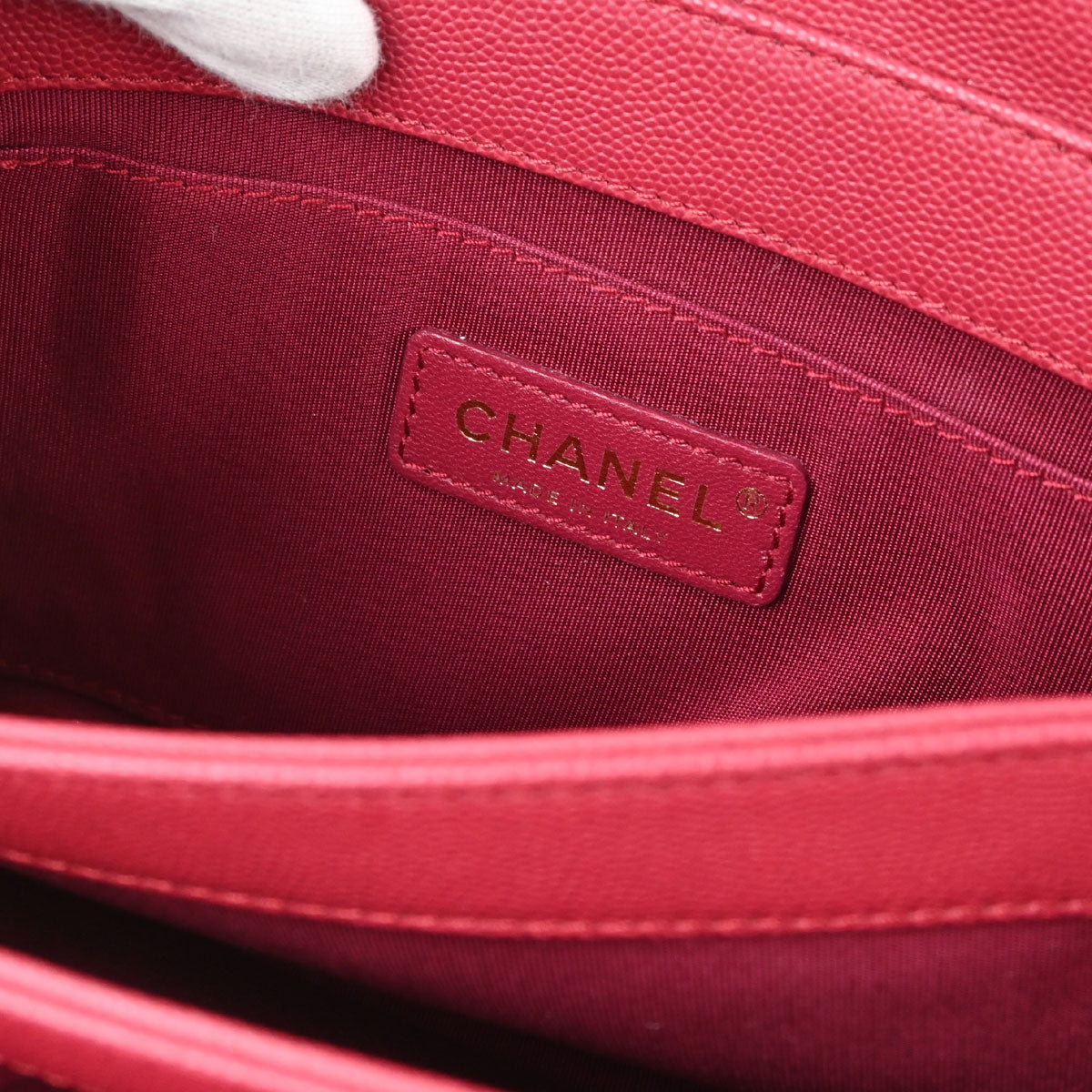 Chanel Pink Caviar Skin Suede Lady Coco Flap Shoulder Bag
