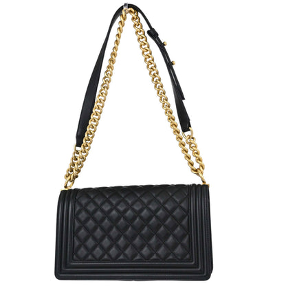 Boy Chanel 2019 Black Lambskin Medium Shoulder Bag