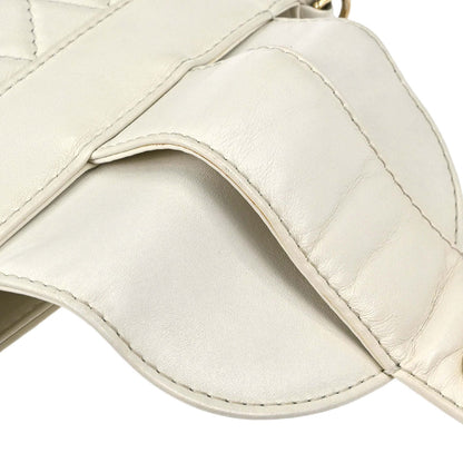 Chanel White Lambskin Bucket Chain Shoulder Bag