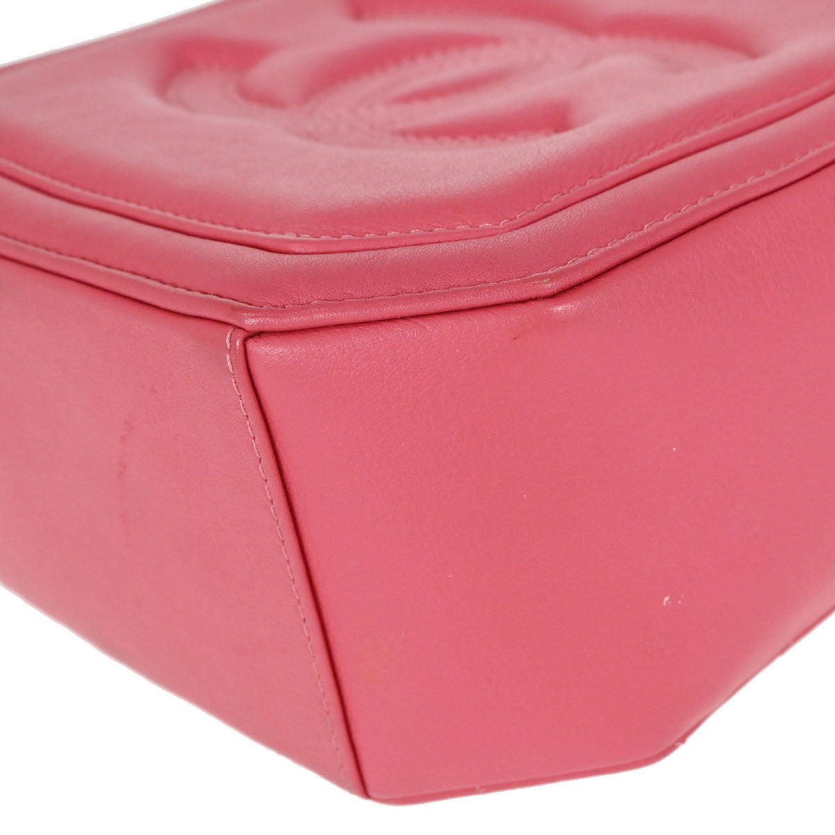 Chanel Pink Lambskin CC Octagon Camera Bag
