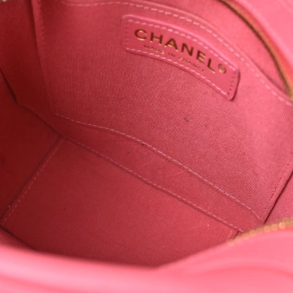 Chanel Pink Lambskin CC Octagon Camera Bag