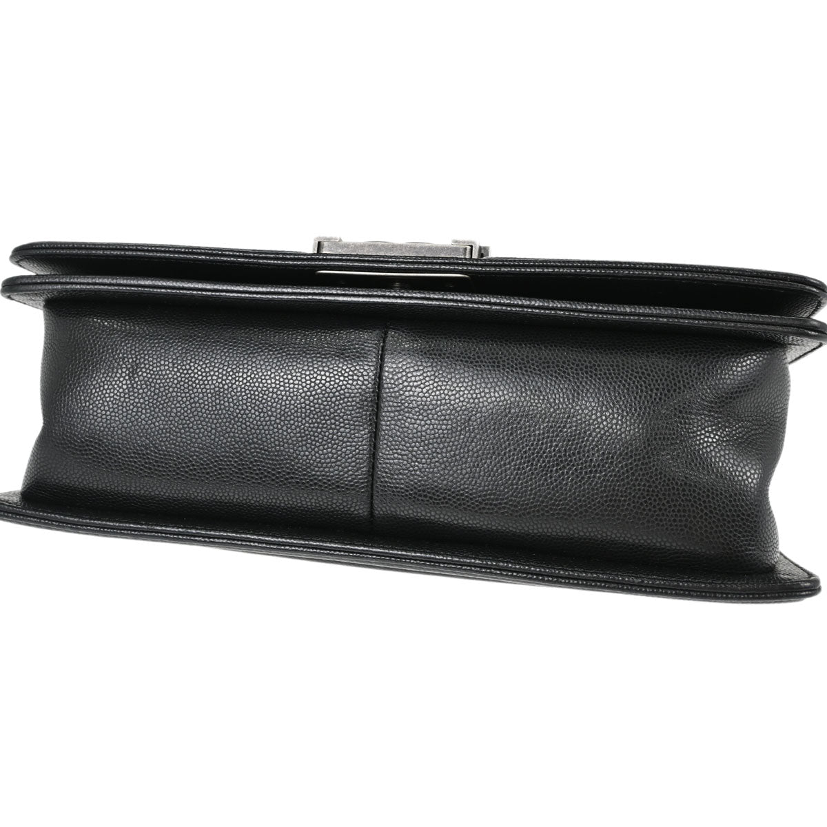 Boy Chanel Black Caviar Skin Chevron Medium Shoulder Bag