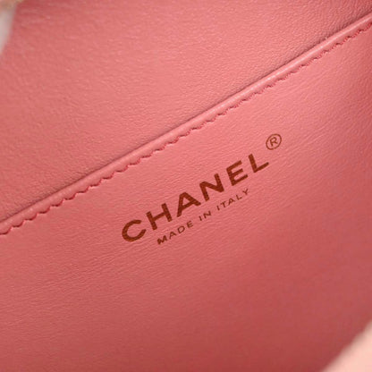 Chanel Pink Caviar Skin CC Filigree 2way Shoulder Vanity Handbag