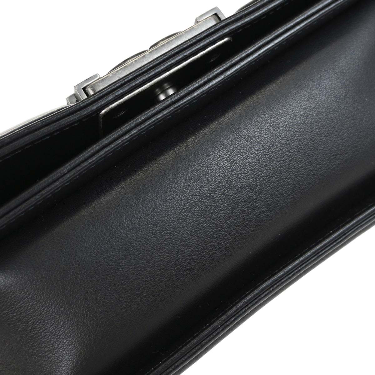 Boy Chanel Black Crystal Studded Calfskin Small Chain Shoulder Bag