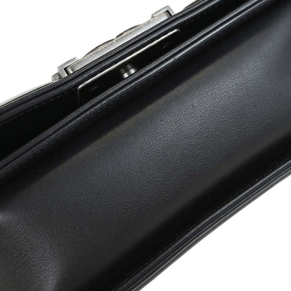 Boy Chanel Black Crystal Studded Calfskin Small Chain Shoulder Bag