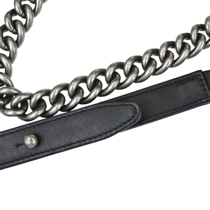 Boy Chanel Black Crystal Studded Calfskin Small Chain Shoulder Bag