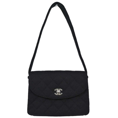 Chanel Black Cotton Matrasse Handbag