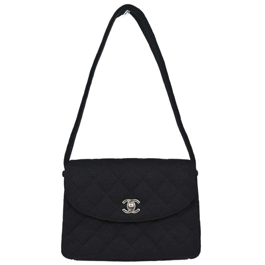 Chanel Black Cotton Matrasse Handbag