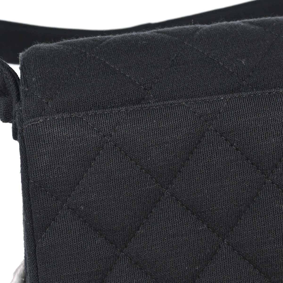 Chanel Black Cotton Matrasse Handbag