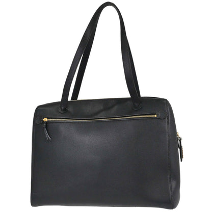 Chanel Black Calfskin Shoulder Tote Bag