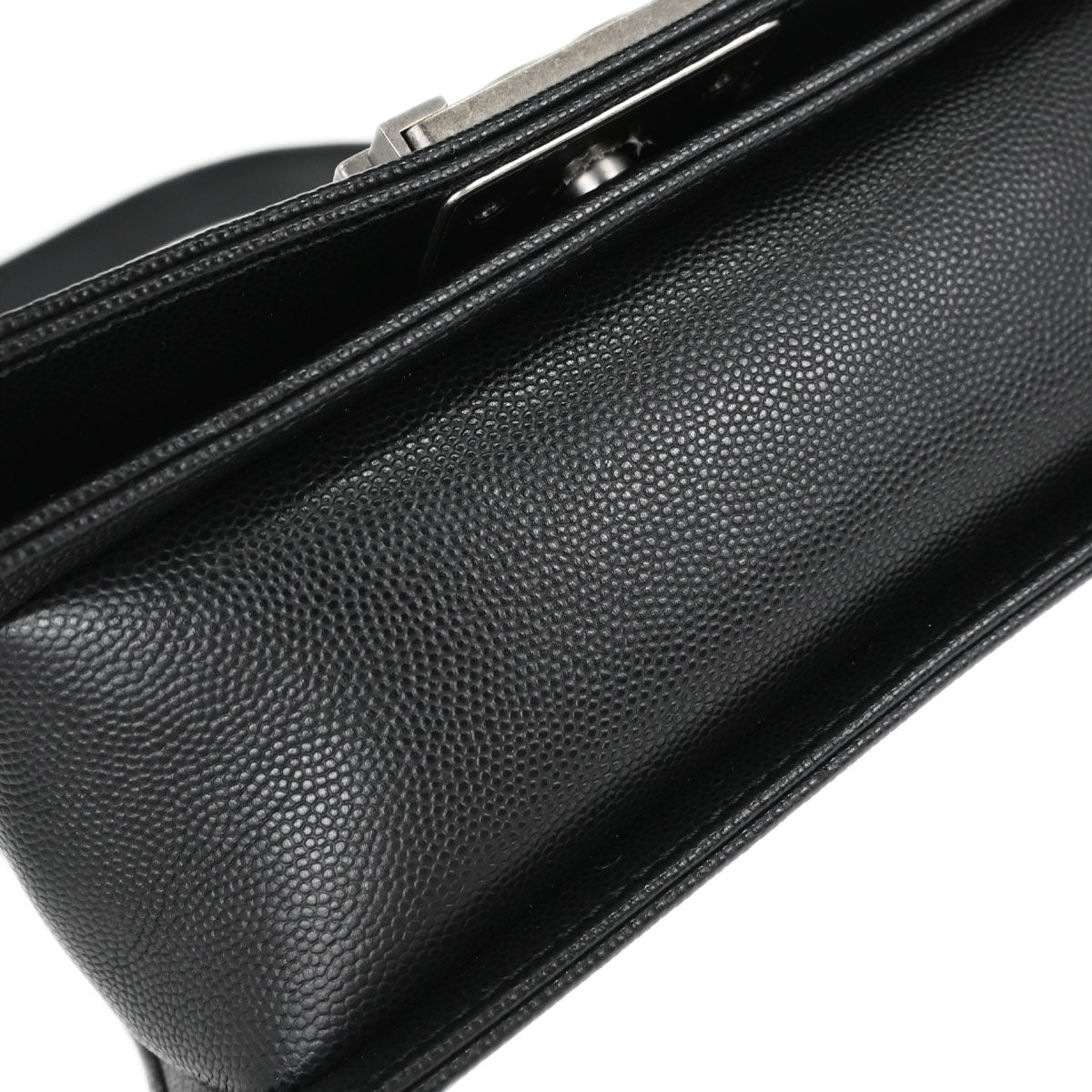 Boy Chanel 2018-2019 Black Caviar Skin Small Chain Shoulder Bag