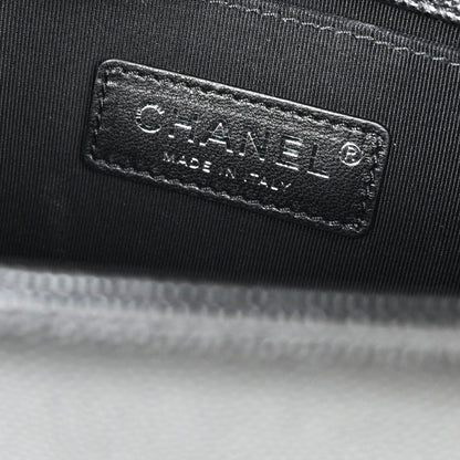 Boy Chanel 2018-2019 Black Caviar Skin Small Chain Shoulder Bag