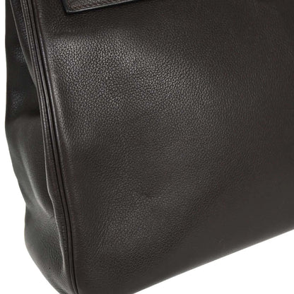 Hermes Chocolat Vache Liegee Kelly 35 Retourne 2way Shoulder Handbag
