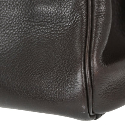 Hermes Chocolat Vache Liegee Kelly 35 Retourne 2way Shoulder Handbag