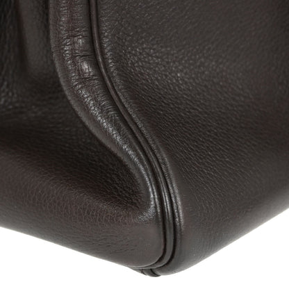 Hermes Chocolat Vache Liegee Kelly 35 Retourne 2way Shoulder Handbag
