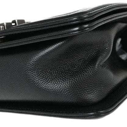 Boy Chanel Black Caviar Skin Small Chain Shoulder Bag