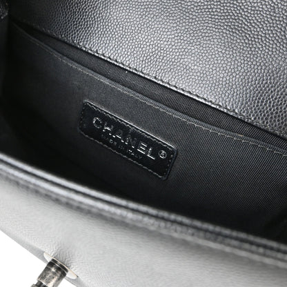 Boy Chanel Black Caviar Skin Small Chain Shoulder Bag