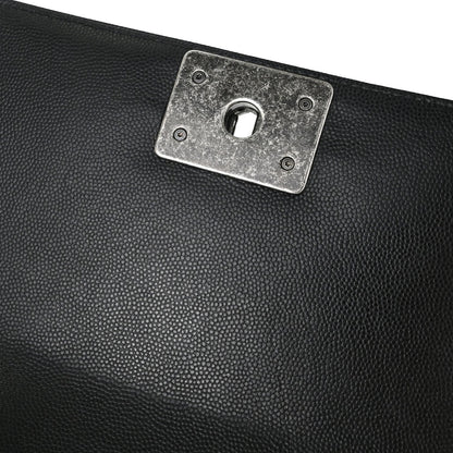 Boy Chanel Black Caviar Skin Small Chain Shoulder Bag