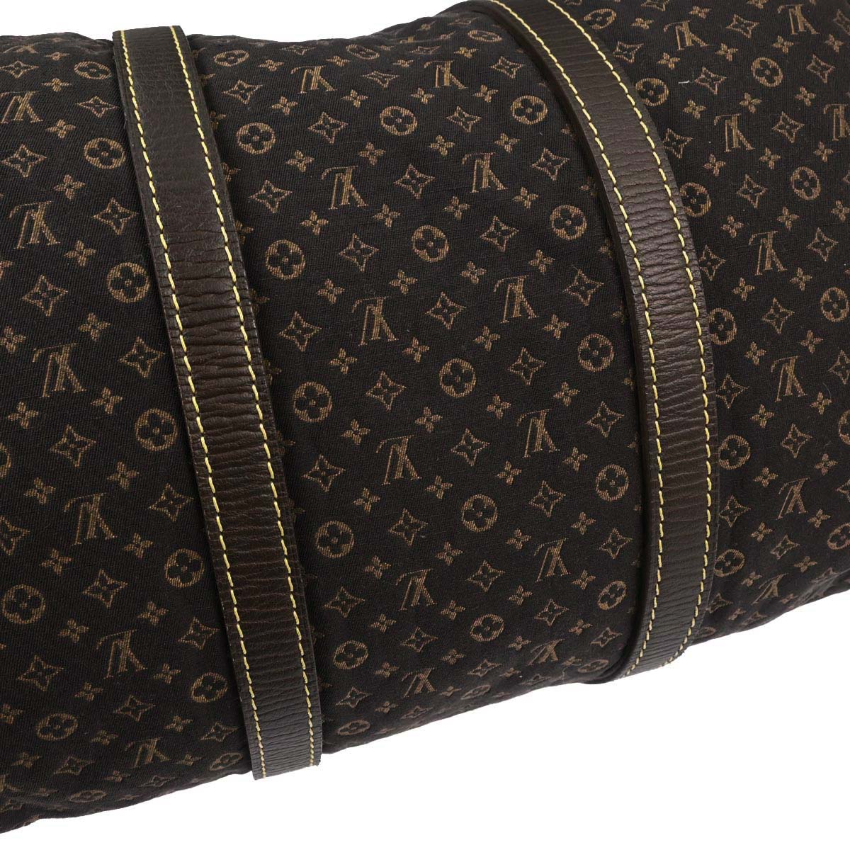Louis Vuitton Brown Monogram Mini Lin Initial Keepall 45 Shoulder Duffle Bag M40019
